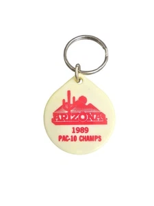 1989 Arizona Pac-10 Champs Keychain Vintage Baseball Cards Etc Advertising - Picture 1 of 3