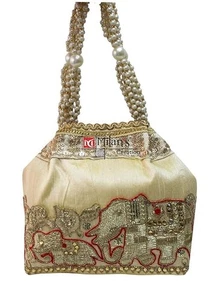 Handmade potli bag Embroidered Women Potli Bag Traditional Gift for girls - Picture 1 of 6
