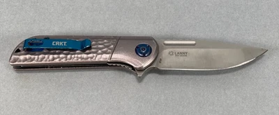 Faca dobrável CRKT LANNY Liong Mah Design #6525: 3,175" lâmina de cetim forro-trava - Imagem 1 de 4