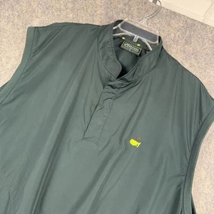 Masters Collection 1/4 Snap Golf Weste Wind Regen grün gelb Gr. XL EUC 819 - Bild 1 von 6