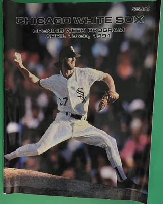 CHICAGO WHITE SOX  OPENING WEEK PROGRAM APRIL 18 - 28, 1991  - Image 1 of 2