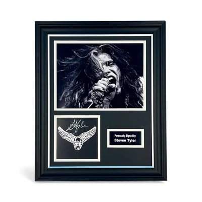Steven Tyler Aerosmith SIGNED One More Time Luxury Photo Display & COA Autograph - Image 1 of 4