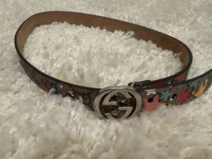 Kids Gucci Belt Sz L Stars - Picture 1 of 8