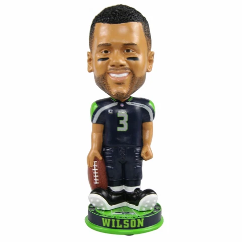 Russell Wilson Seattle Seahawks Knucklehead Big Head Bobblehead NFL Cover