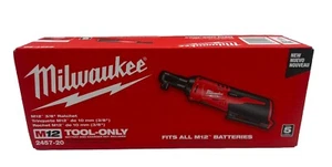 Milwaukee M12 2457-20 12V 3/8" Akku-Ratsche (nur Werkzeug) - Brandneu - Bild 1 von 7