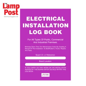Syam ELB/36W Distribution Board Electrical Installation Log Book - Picture 1 of 2