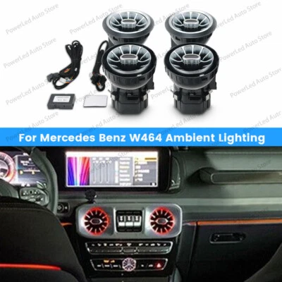 Светодиодная отделка для вентиляционных отверстий Mercedes Benz G W464 G500 2018-2023 4 шт. - Изображение 1 из 4