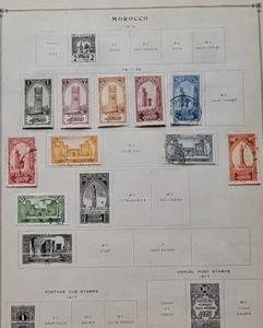 MOROCCO, 10 Old Stamps. 4 Unused, 6 Used. 1917-1923.  Postage.  - Picture 1 of 4