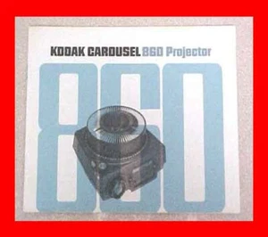 KODAK CAROUSEL 860 INSTRUCTIONS 35MM SLIDE PROJECTOR MANUAL BOOKLET - Picture 1 of 2