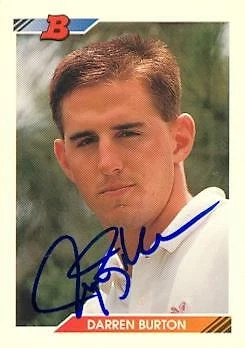 Darren Burton autographed Baseball Card (Kansas City Royals) 1992 Bowman #424 - Image 1 of 1