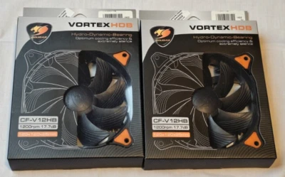 ( 2 ) COUGAR VORTEX HDB Cooling Fan 120MM Hydro-Dynamic-Bearing (CF-V12HB) - Image 1 of 4