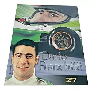 "Tarjeta de héroe Dario Franchitti 2002 - 8"" x 10" - Imagen 1 de 2