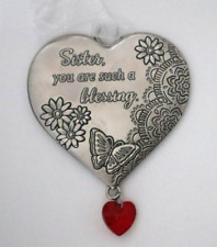R1 Sister you are such a blessing Language of Love heart ORNAMENT Ganz