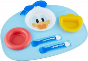 Donald Duck Disney Baby Feeding Tray plate with fork spoon For Babies Unisex