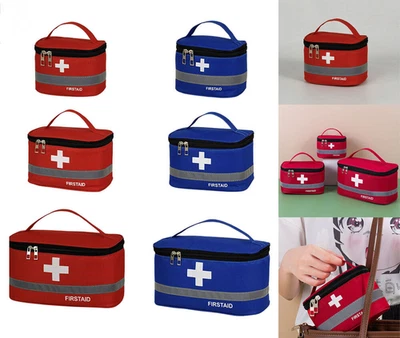 First Aid Carry Kit Bag - Case Box Pouch - Medical Emergency Survival Empty NEW