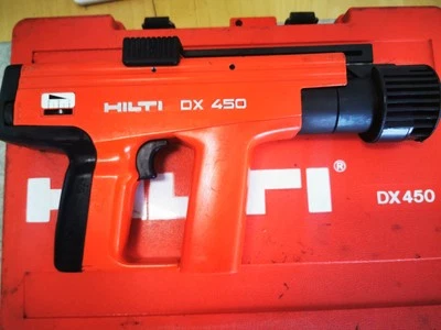 Just serviced, hilti DX 450 nail gun, good condition, good case - Image 1 of 3