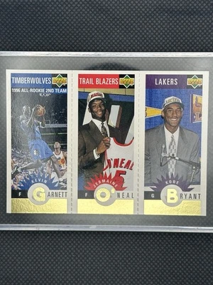 RARE GOLD 1996-97 Upper Deck  - Upper Deck Mini-Cards Kobe Bryant, Kevin Garnett - Image 1 of 4