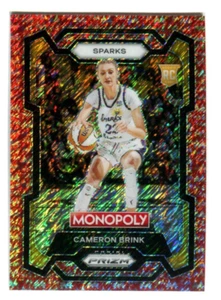2024 Monopoly WNBA Millionarie Shimmer Red #39 Cameron Brink 27/100 A48 195 - Picture 1 of 2