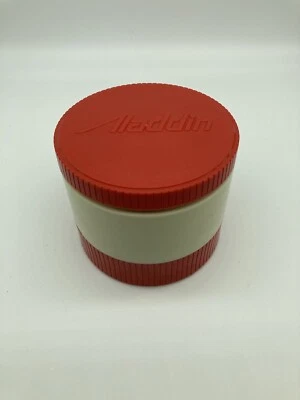 De colección Aladdin Tarro Térmico Contenedor de Tazón Aislado Rojo #7000 Tapa Congelador de Sopa EE. UU. Foto 1 de 4