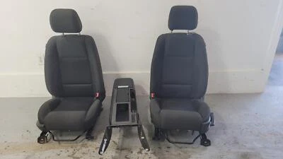 2010-2014 Mustang Coupe Front Manual Black Cloth Seats W/Console - Image 1 of 4