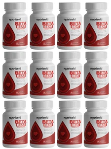 Beta Beat Capsules Promotes Healthy Blood Sugar Levels 12 Bottles 720 Capsules - Picture 1 of 4