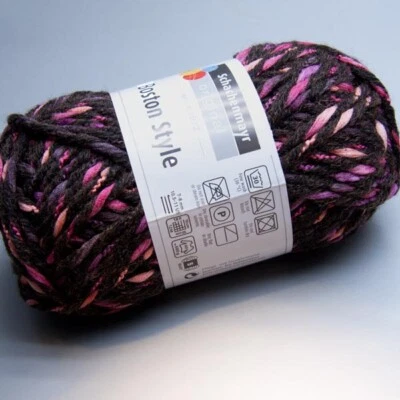 Schachenmayr Boston Style 512 dunkelbraun meliert 50g Wolle