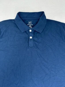 George Men's Polo Shirt Blue Large 42-44 Short Sleeve L - Picture 1 of 8