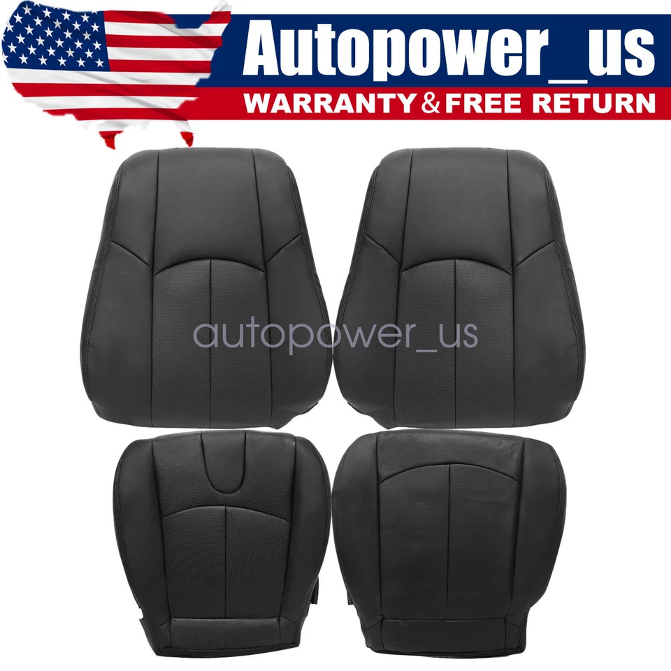 For 2008-2013 Infiniti G37 Driver / Passenger Perforated Leather Cover Black - Image 1 of 4