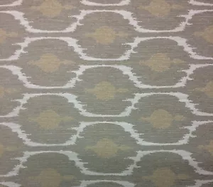 BALLARD DESIGN SACO SEA SALT InsideOut® GEOMETRIC CHENILLE FABRIC BY YARD 56"W - Picture 1 of 6