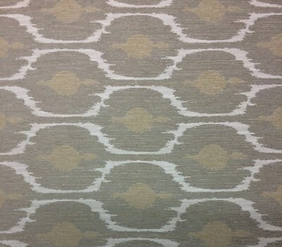 BALLARD DESIGN SACO SEA SALT InsideOut® GEOMETRIC CHENILLE FABRIC BY YARD 56"W - Image 1 of 4