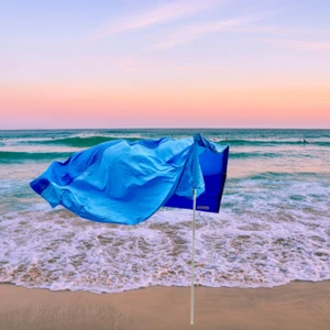 Sail Shade Full Size Beach Sun Shade Wind Powered Beach Shade Summer Fun - Picture 1 of 5