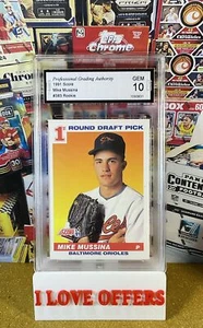 1991 SCORE MIKE MUSSINA ROOKIE DRAFT PICK #383 PGA 10 GEM MINT C STORE MORE READ - Picture 1 of 4