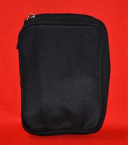 Black Zipper Case Binder Journal Medical Supply Small Planner Universal Pouch - Picture 1 of 8