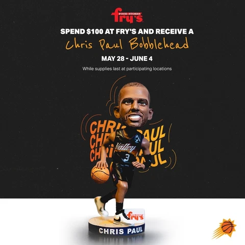 2021 Chris Paul Phoenix Suns NBA Basketball Rally the Valley Fry's Exclusive Bob Cover