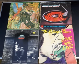 4 Platten LP - vinyl - j. lennon, status quo, rolling stones, santana - Bild 1 von 8