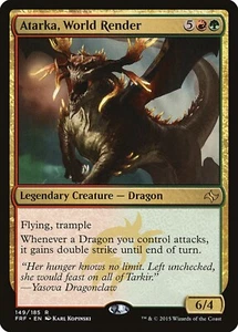 Fate Reforged Foil: Atarka, World Render FOIL NM - Picture 1 of 1