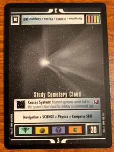 1998 Decipher Star Trek Starter Deck II Study Cometary Cloud Used Free Shipping - Picture 1 of 2