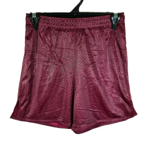 BNWT Girls Boys Sz 16 LW Reid Maroon Stretch Mesh Style School Sports Shorts - Picture 1 of 1