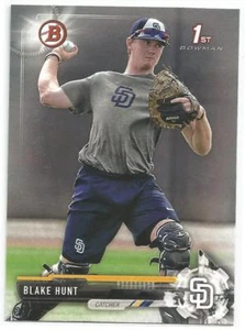 Béisbol Blake Hunt San Diego Padres 2017 primer Bowman Draft - Imagen 1 de 1