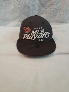 MLB Playoffs 2011 Hat Mens One Size Gray Snapback Cap '47 Diamond Backs Baseball - Picture 1 of 7