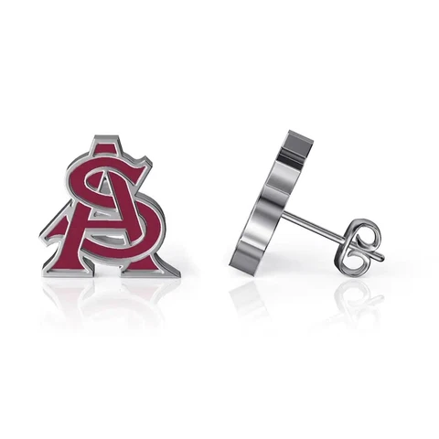 Dayna Designs Arizona State Sun Devils Enamel Post Earrings Cover