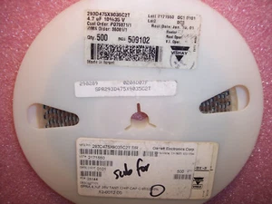 CANTIDAD (500) 4.7uf 35V 10% “C” FUNDA SMD CONDENSADORES DE TÁNTALO 293D475X9035C2T VISHAY - Imagen 1 de 1