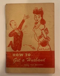 Vintage How to Get a Husband By Betty Van Deventer Little Blue Book #1320 - Bild 1 von 3