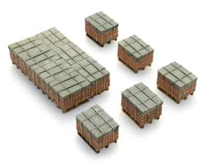HO Parts Artitec Bricks on Pallets DP580.487.801.91 - Picture 1 of 3