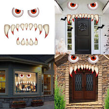 Halloween Monster Face Decorations, Outdoor Garage Door Archway Car Party Decor