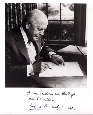 EUGENE ORMANDY - AUTOGRAPHED INSCRIBED PHOTOGRAPH 1982 Cover