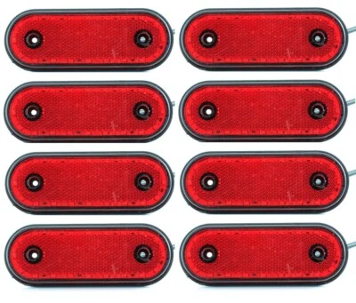 8 piezas 24V LED rojo trasero lateral 20 luces de marcador de posición para S... - Imagen 1 de 4