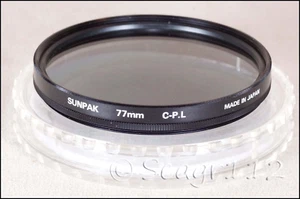 Sunpak 77mm CPL Circular Polarizing Polarizer Filter w/ Case - Picture 1 of 3