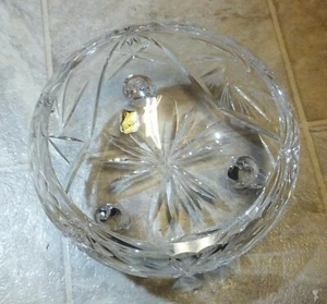 24% Genuine Handcut Lead Crystal AH Eingetragenes Warenz Bowl West Germany - Picture 1 of 5