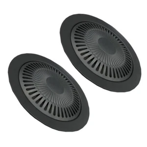 2 Sets Portable Barbecue Tray BBQ Grill Plate Non-stick Baking Pan - Picture 1 of 11